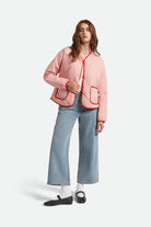 Women's Delilah Quilted Jacket in the color Mellow Rose - Additional Fit image