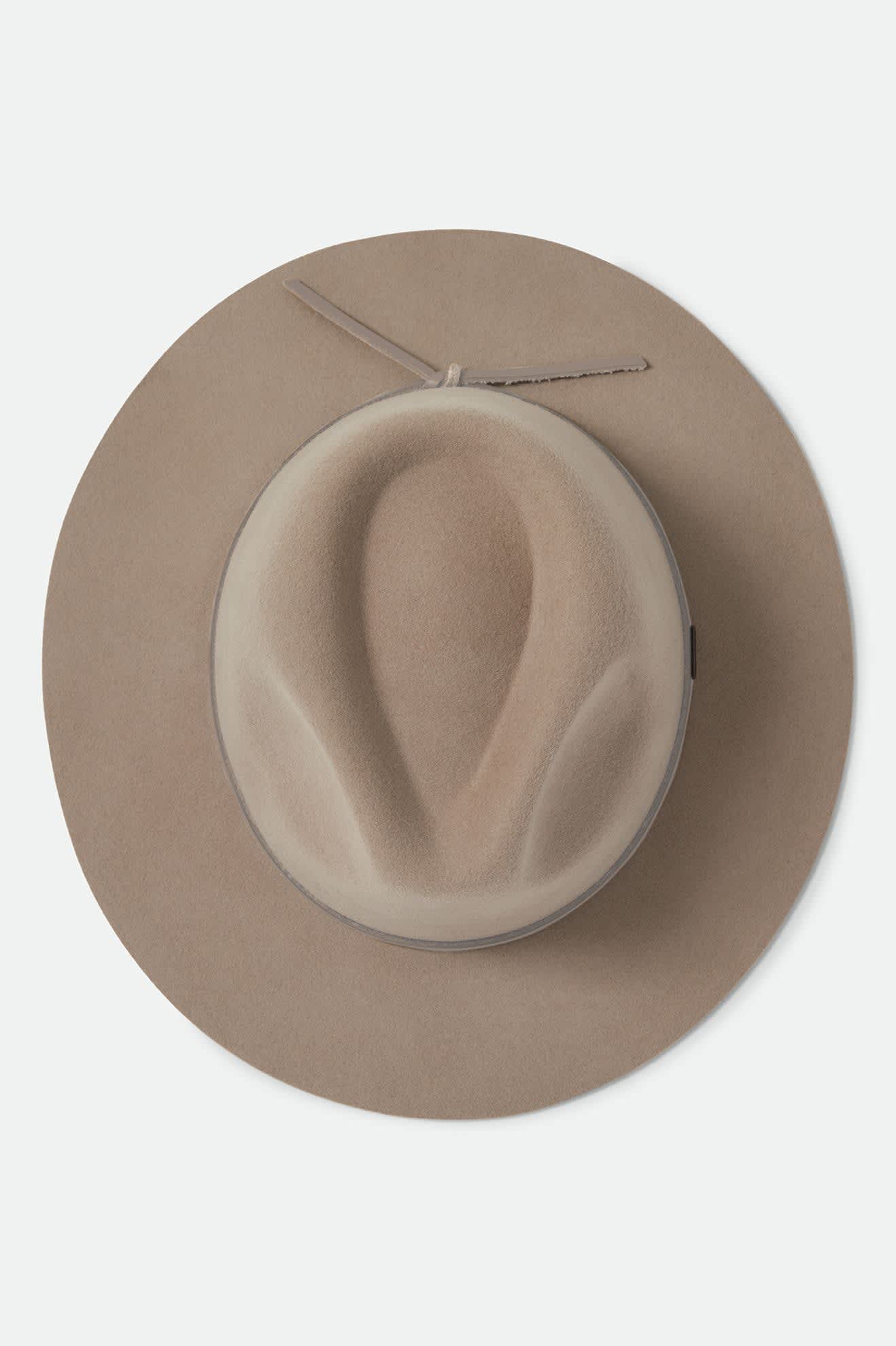 Unisex Wesley Fedora in the color Timeless Taupe - Additional Laydown image