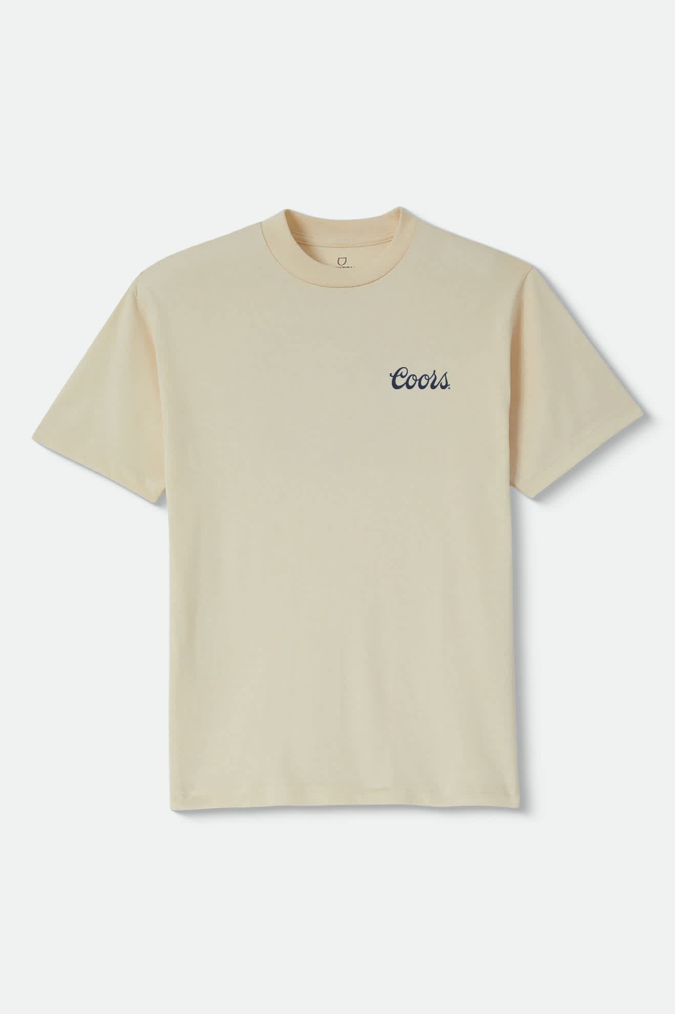 Men's Coors Saddle Standard T-Shirt in the color Cream - Front Product View