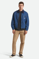 Men's Builders 5 Pocket Stretch Pant in the color Khaki - Additional Fit image