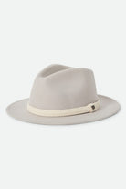 Unisex Messer Fedora in the color Beige/Cream - Front Product View