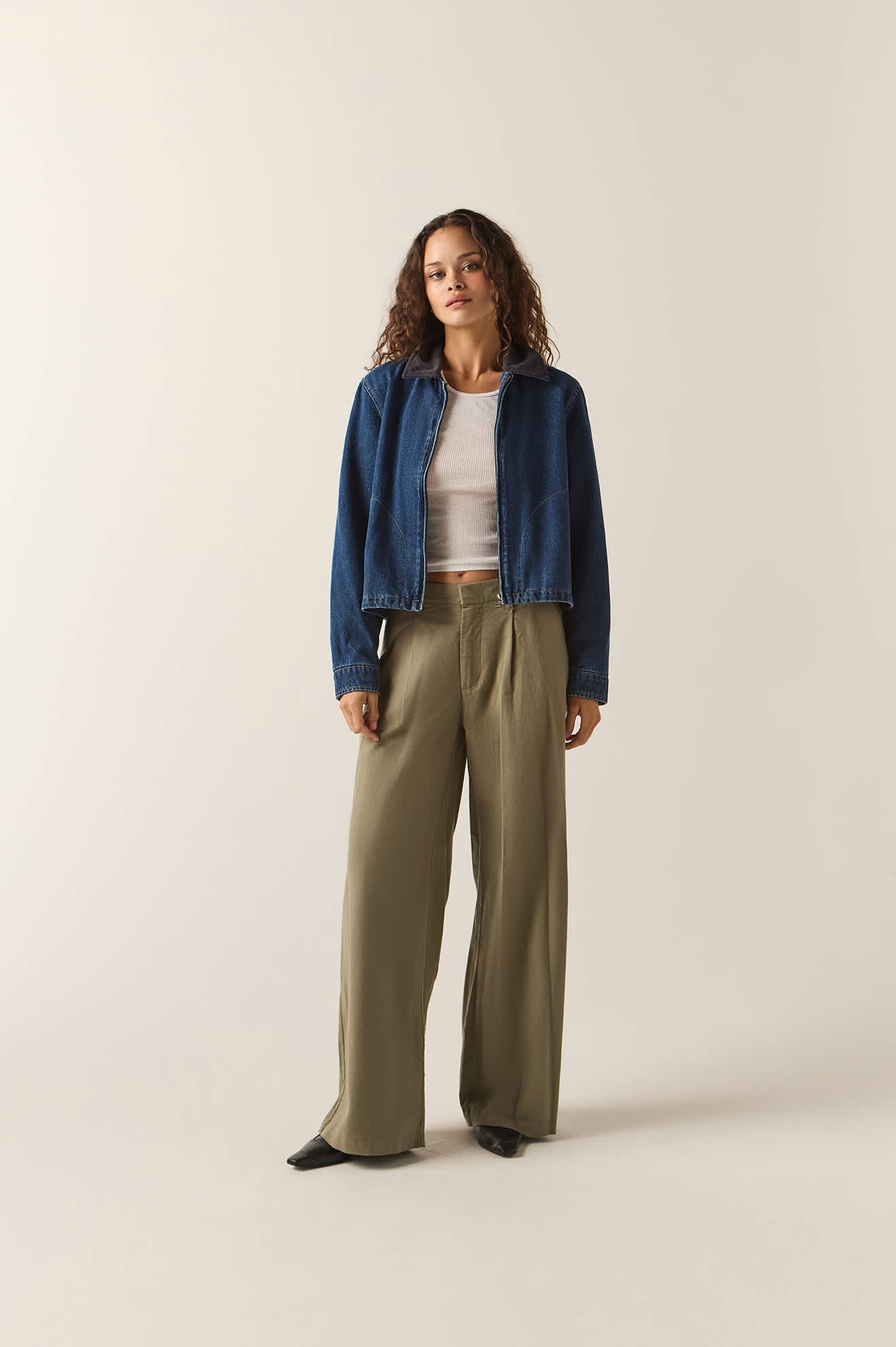 Women's Mechanics Women's Garage Lined Jacket in the color Dark Denim - Additional Fit image