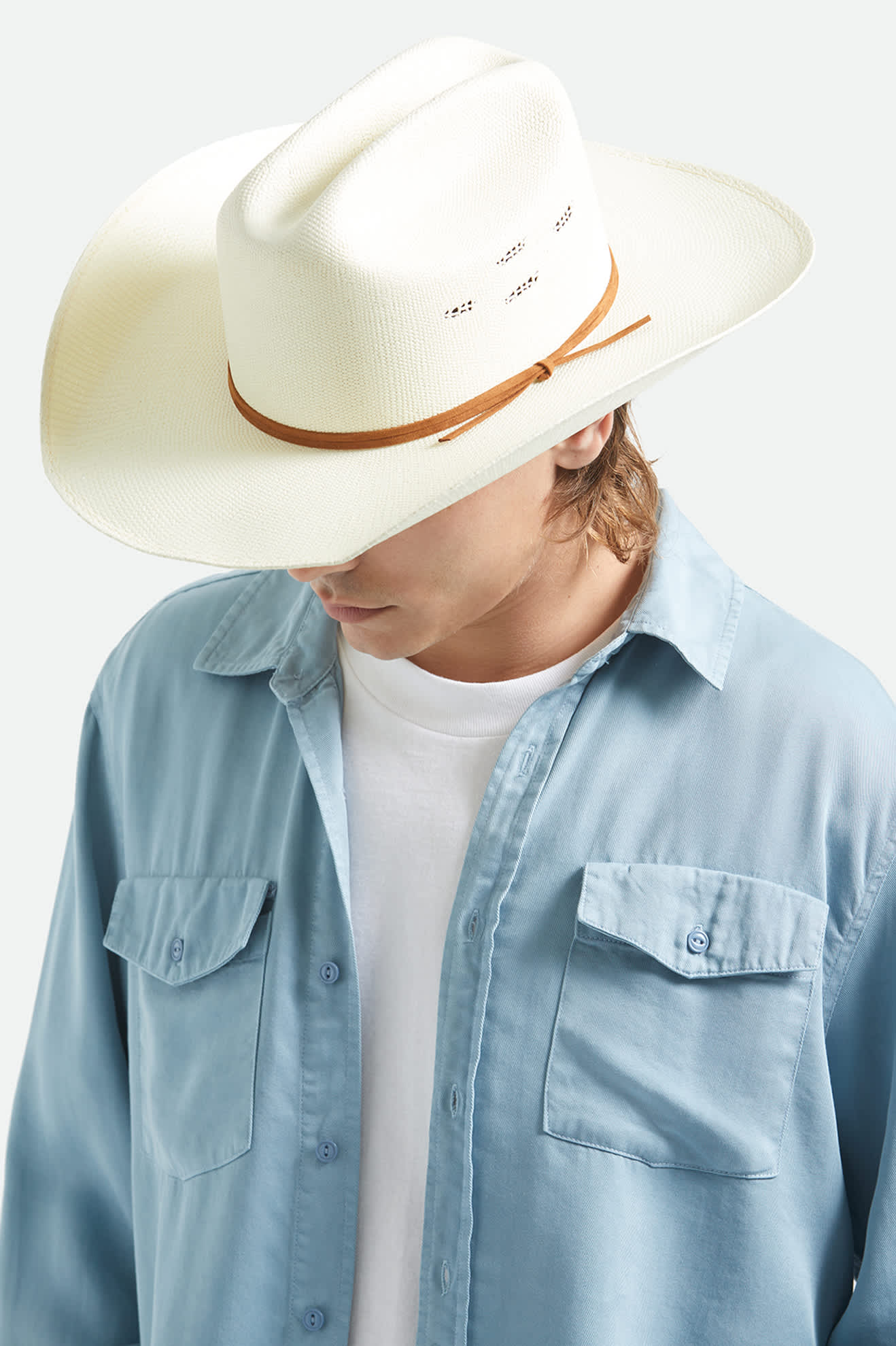 Unisex Laredo Straw Cowboy Hat in the color Bone - Additional Fit image
