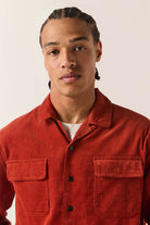 Men's Century Overshirt in the color Washed Brick - Additional Fit image
