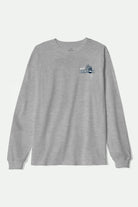 Men's Maddox L/S Standard T-Shirt in the color Graphite Heather - Front Product View