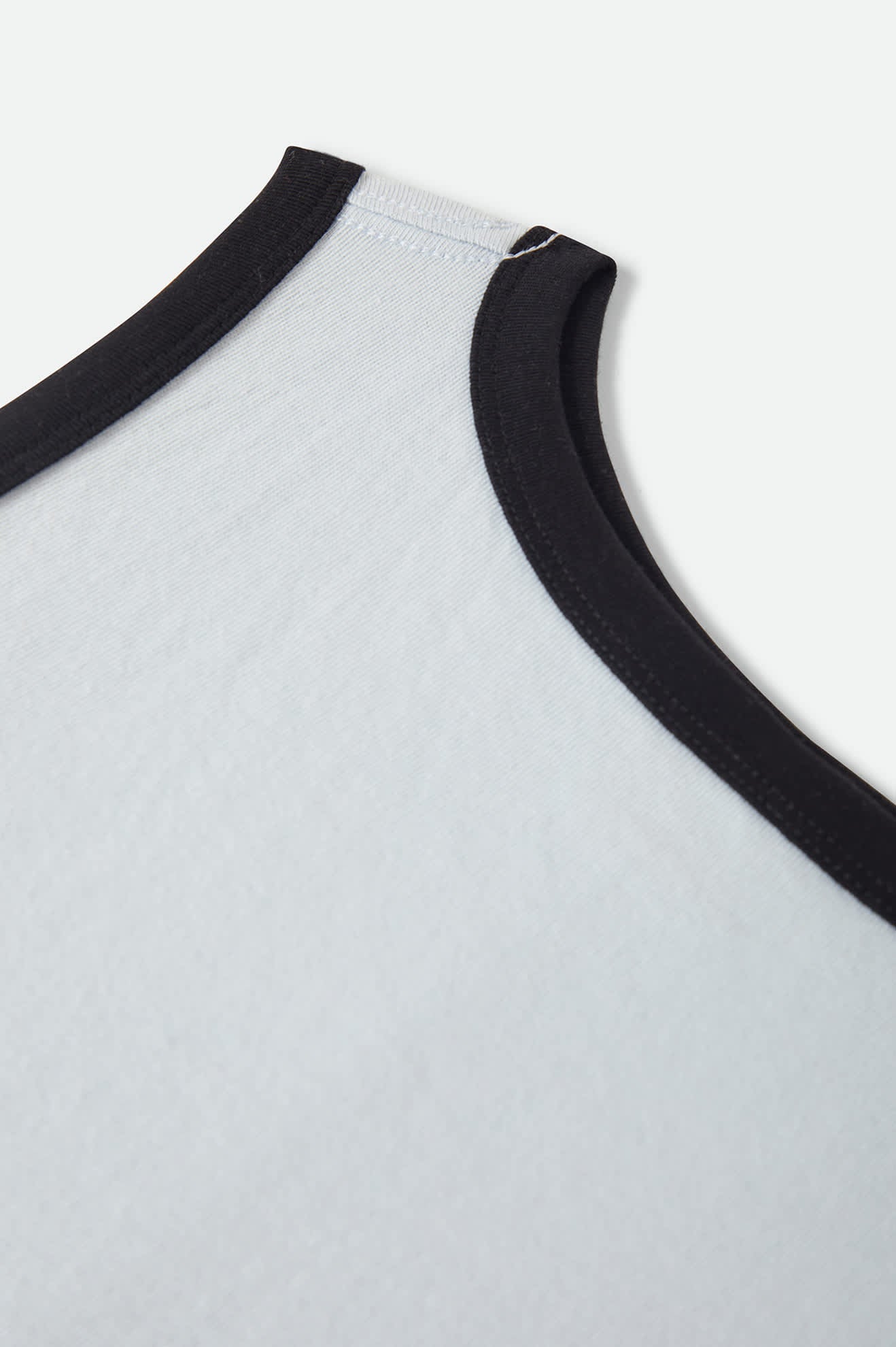 Women's Carefree Organic Garment Dye Cropped Tank in the color Blue Aura - Additional Laydown image