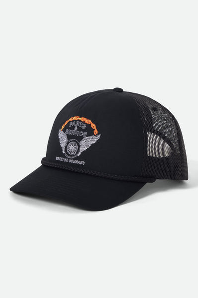 Unisex Leeway Trucker Hat in Black/Black – Brixton Europe