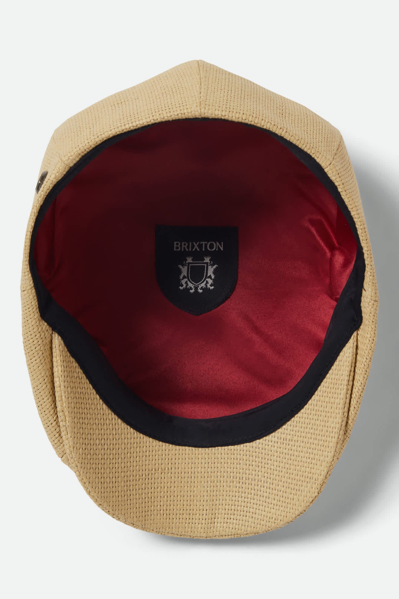 Unisex Brood Newsboy Cap in the color Dark Tan Straw - Additional Laydown image