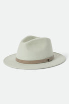 Unisex Messer Fedora in the color Sea Foam/Timeless Taupe - Front Product View