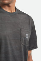 Men's Journey Short Sleeve Pocket T-Shirt in the color Black Tiger Camo - Additional Fit image