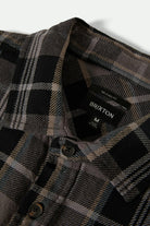 Men's Vintage Wash Flannel in the color Black/Charcoal Beige/Slate - Additional Laydown image