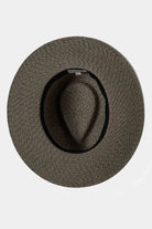 Women's Carolina Straw Packable Travel Hat in the color Black/Natural - Additional Laydown image