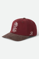 Women's La Rosa Adjustable Hat in the color Dark Brick/Walnut Brown Cord - Front Product View
