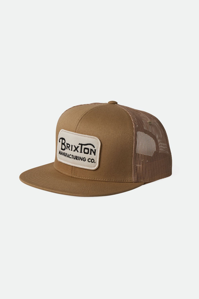 Brixton Men's Grade HP Trucker Hat - Sand/Sand | Profile