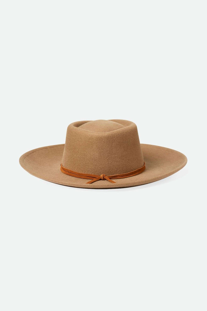 Back Laydown Image for Brenton Convertabrim Fedora - Tobacco Brown