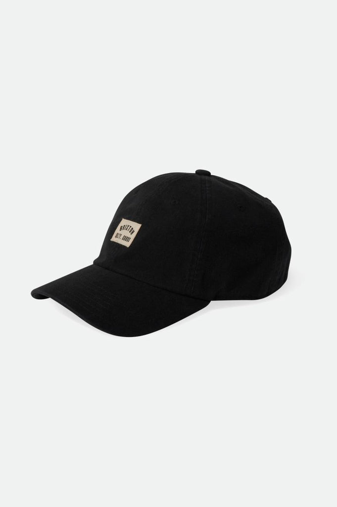 Brixton Men's Woodburn Netplus Adjustable Hat - Black Vintage Wash | Profile