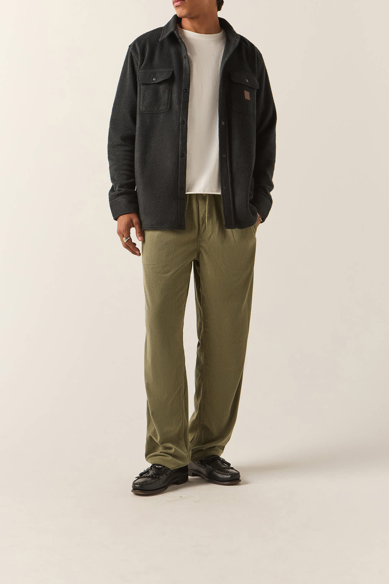 Men's Everyday E-Waist Corduroy Pant in the color Olive Surplus Corduroy - Men's Front View