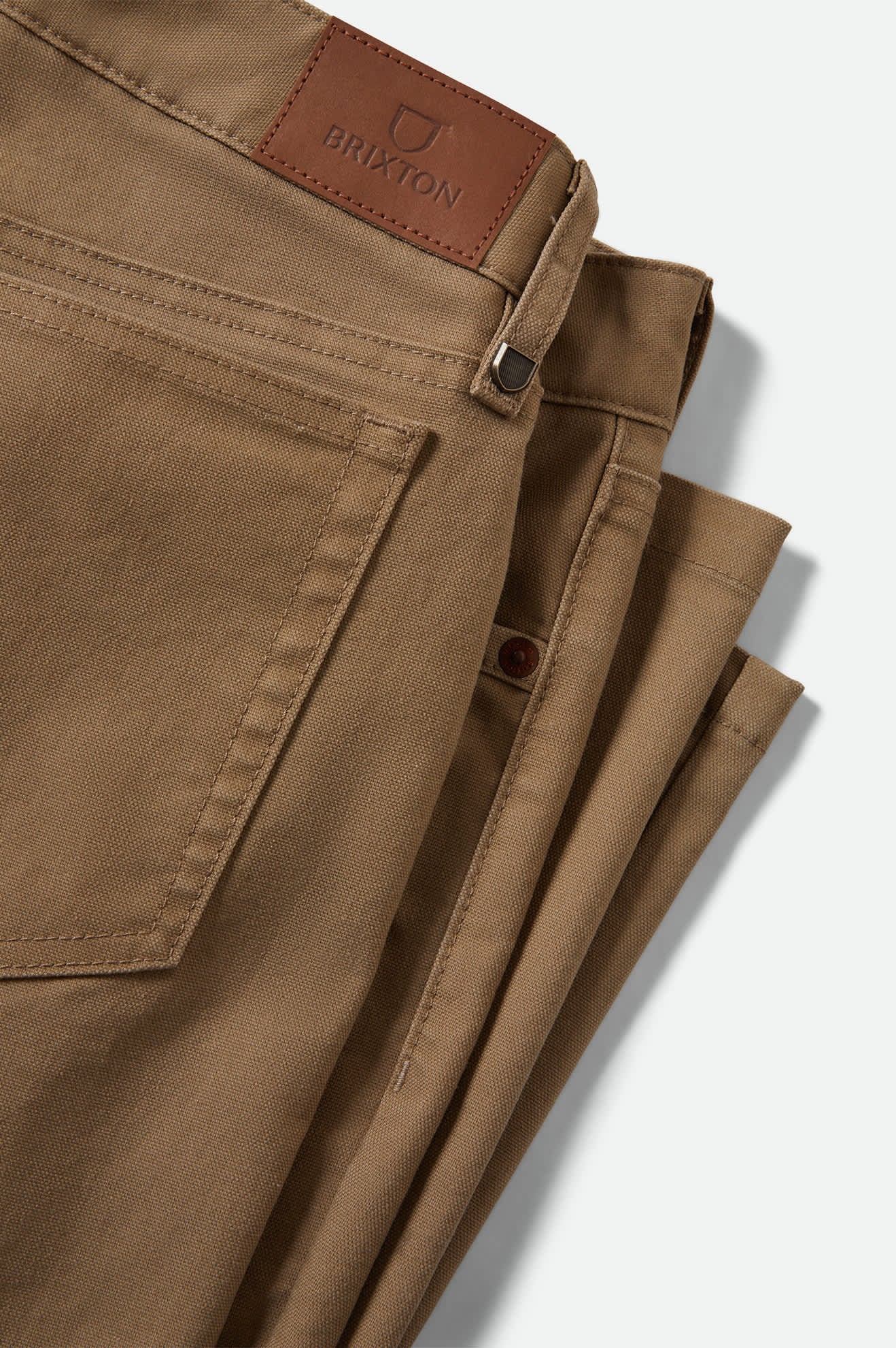 Men's Builders 5 Pocket Stretch Pant in the color Khaki - Additional Laydown image