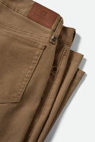 Men's Builders 5 Pocket Stretch Pant in the color Khaki - Additional Laydown image