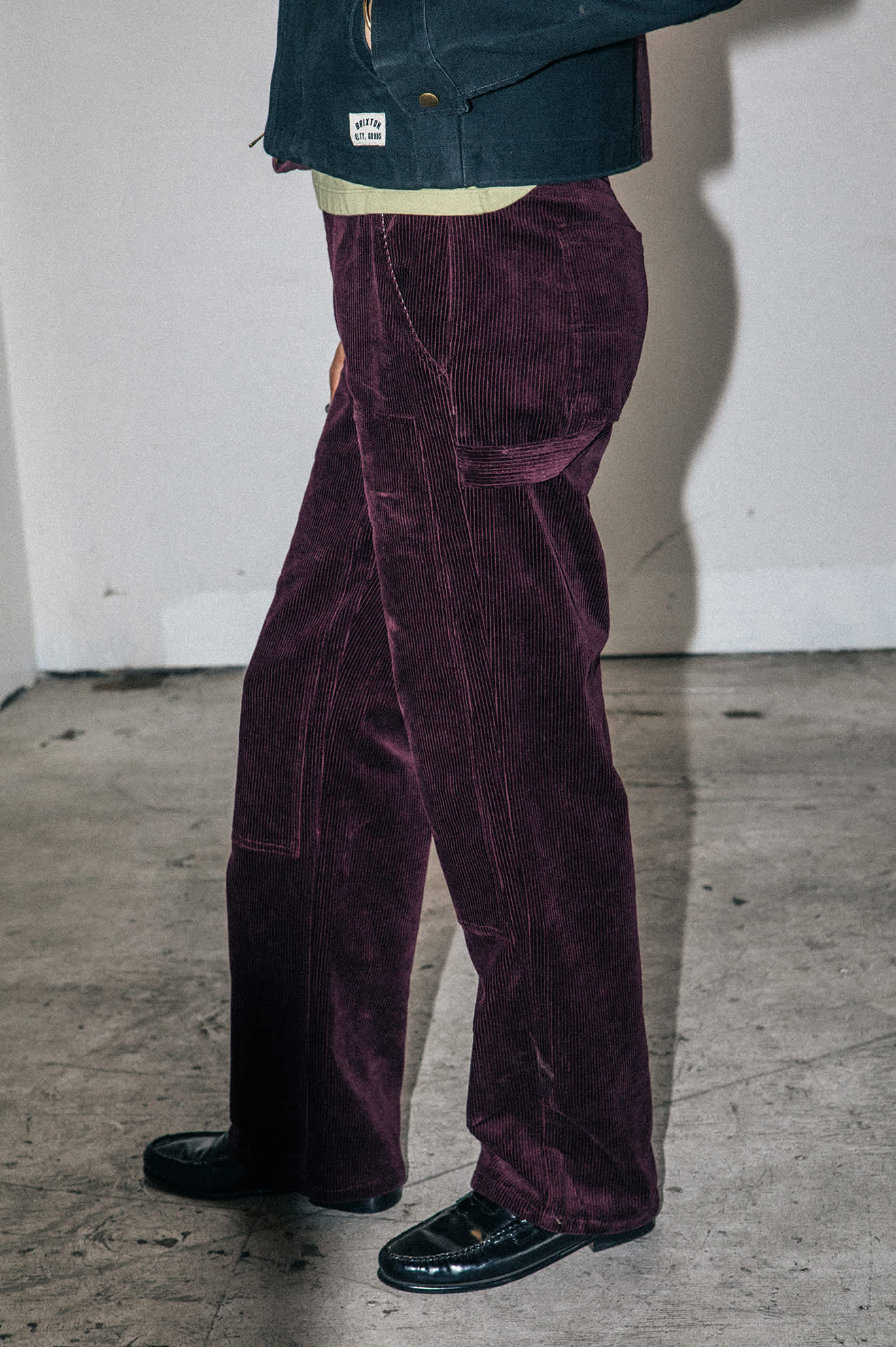 Women's Essex Patched Painter Pant in the color Port - Men's Lifestyle image