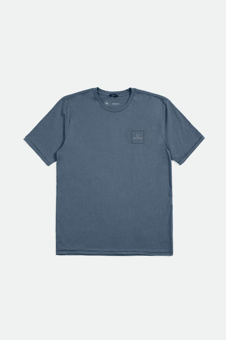 Alpha Block S/S Tailored Tee - Flint Blue/Mineral Grey/Deep Sea