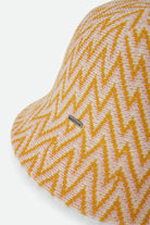 Women's Lisboa Knit Packable Bucket Hat in the color Multi Color Zigzag - Additional Laydown image