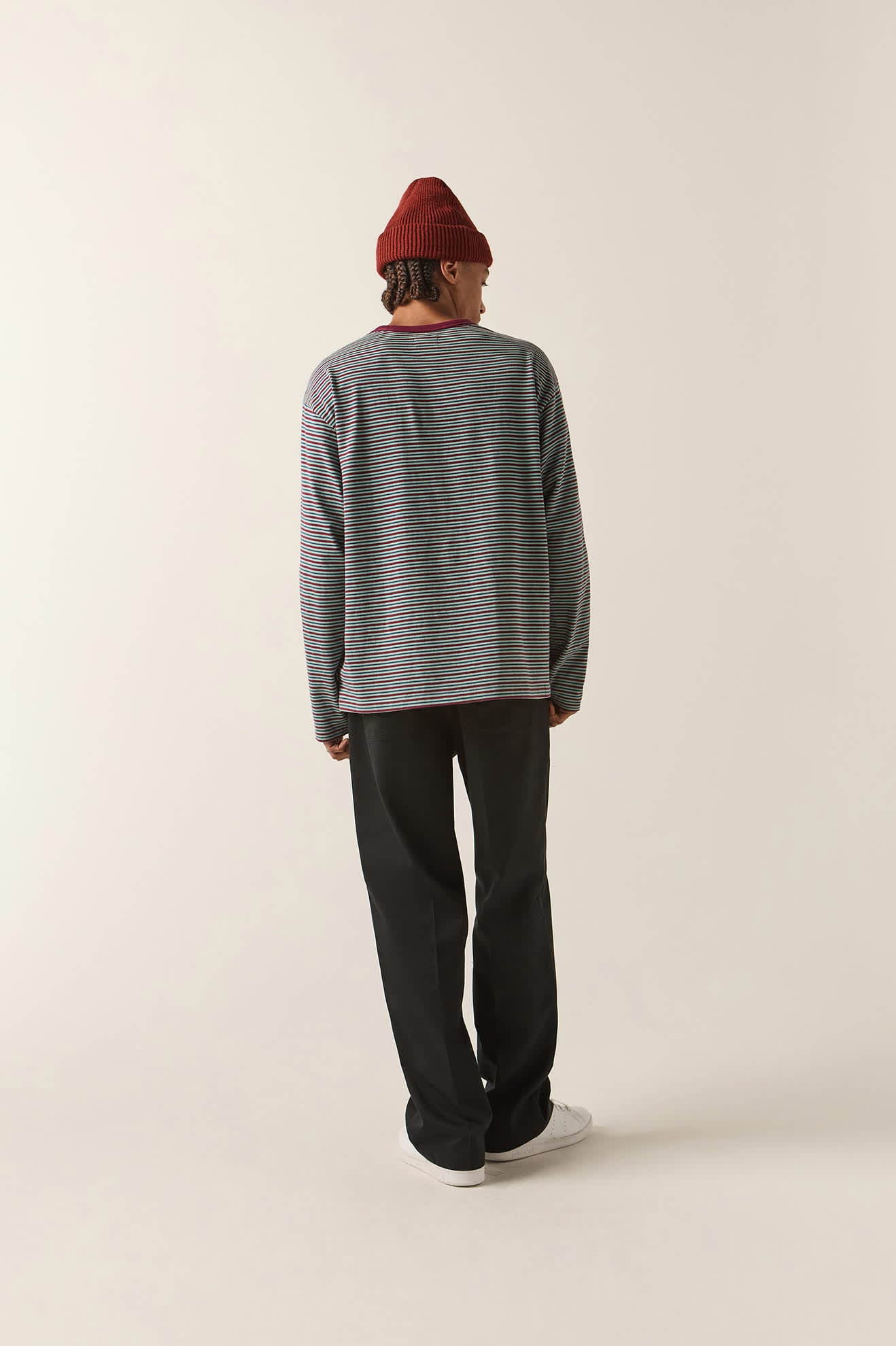 Men's Century Knit Top in the color Ultra Marine Stripe - Additional Fit image
