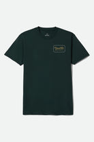 Men's Grade Standard T-Shirt in the color Forest Green/Washed Copper/Dark Grey - Front Product View