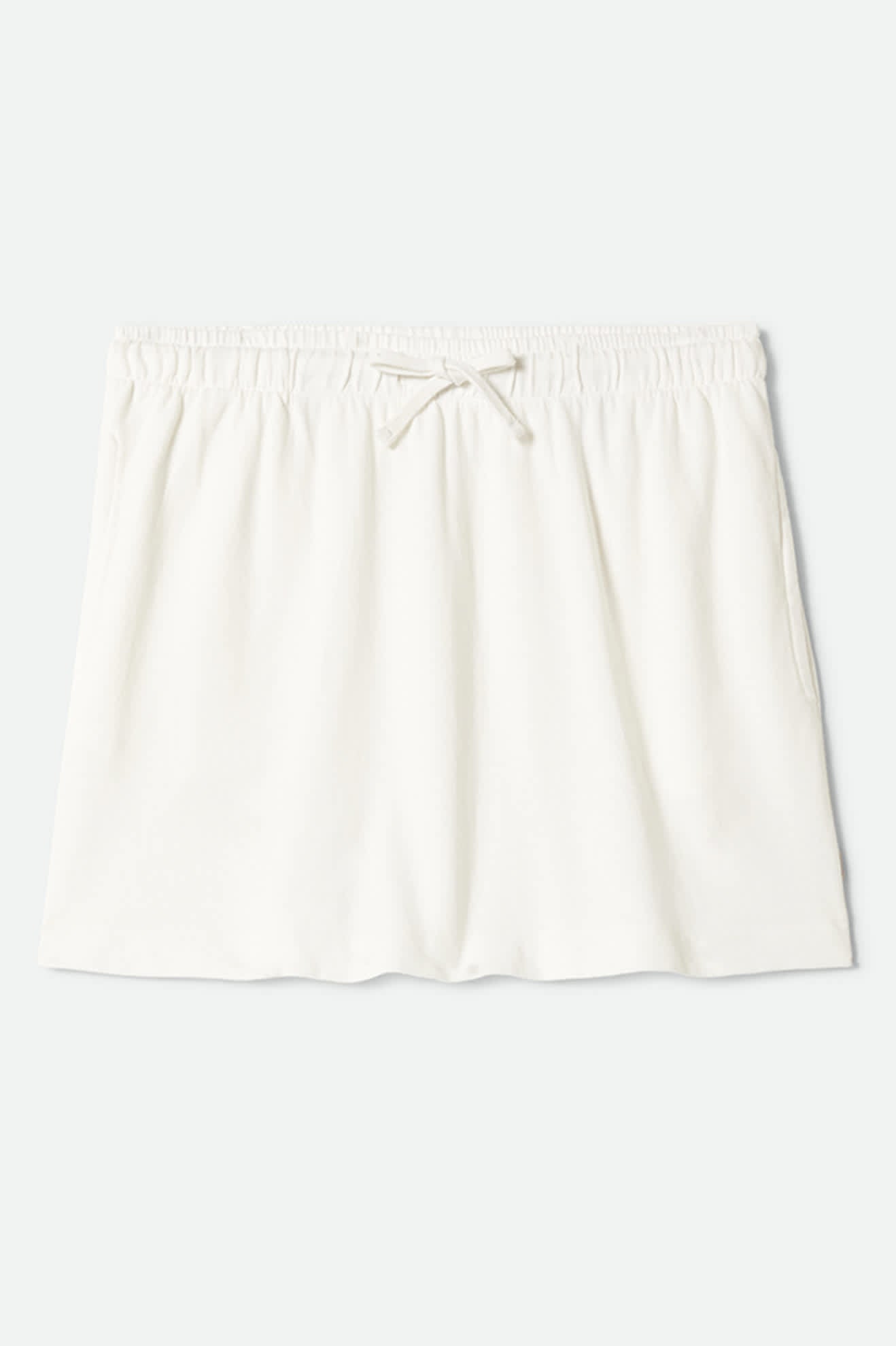 Women's Carefree Organic Garment Dye Lounge Skirt in the color Off White - Front Product View