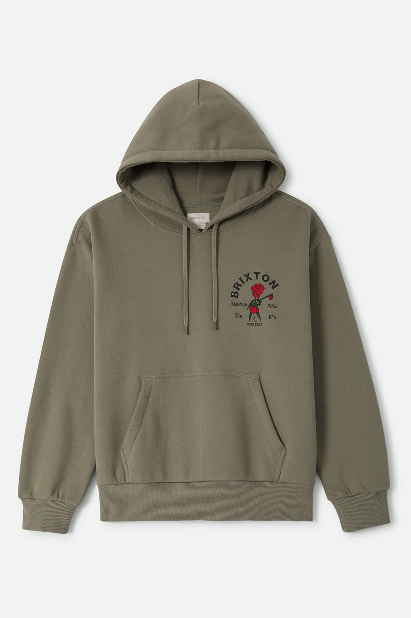 Women's Ramblin Rose Hoodie in the color Olive Surplus - Front Product View