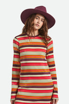 Women's Layton Comfort Fedora in the color Port/Port - Women's Front View