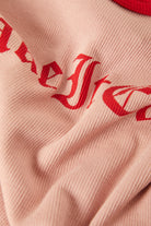 Women's Take It Easy Ringer A-Tank in the color Silver Pink - Additional Laydown image