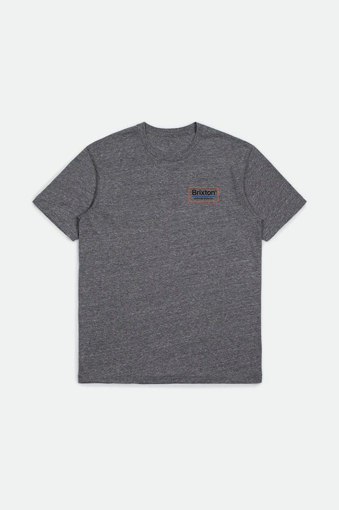 Brixton Palmer S/S Premium Tee - Heather Grey/Orange