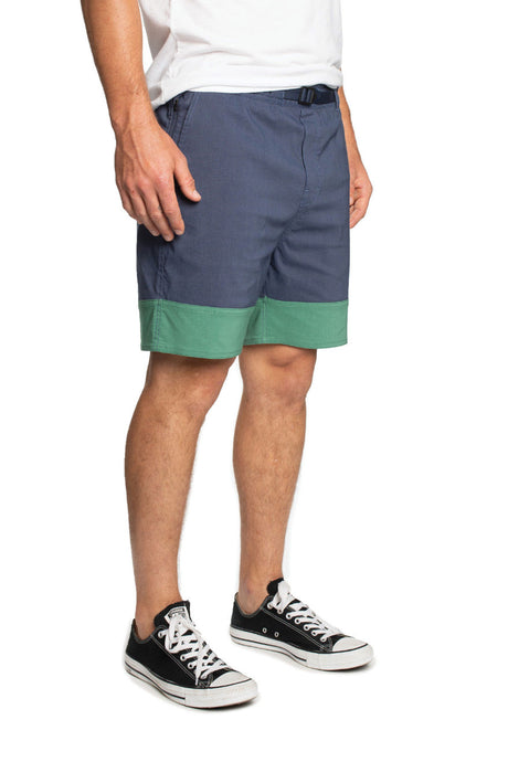 Cinch Crossover Short - Washed Navy/Fern