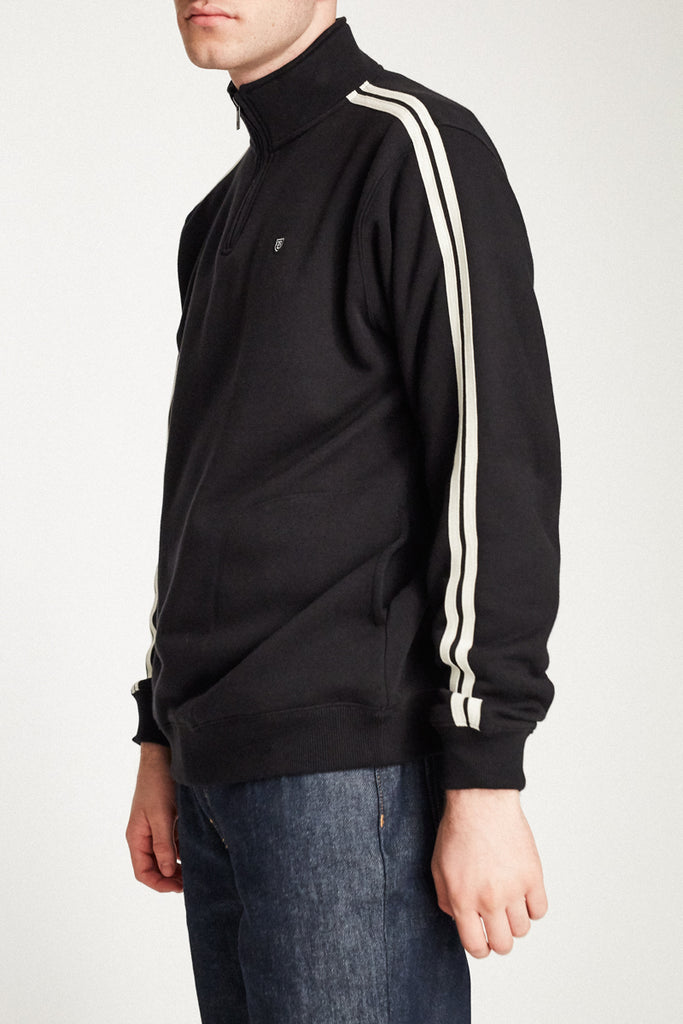 Brixton B-Shield 1/2 Zip - Black/Cream