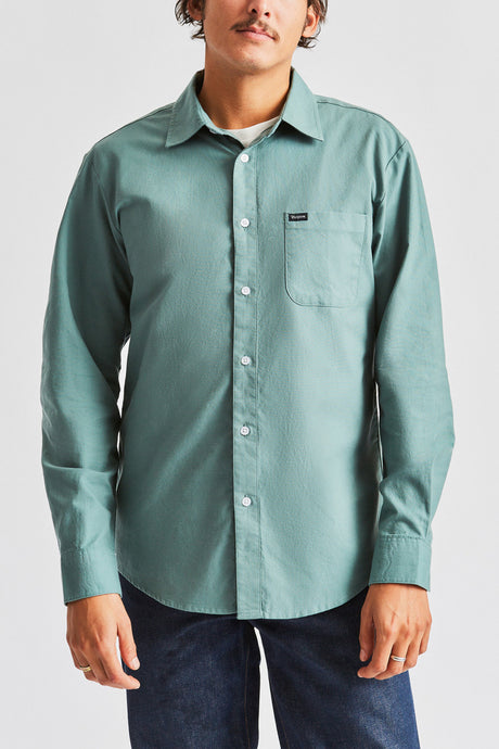 Charter Oxford L/S Woven - Jade