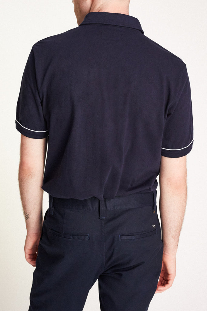 Brixton Carlos S/S Polo Knit - Navy