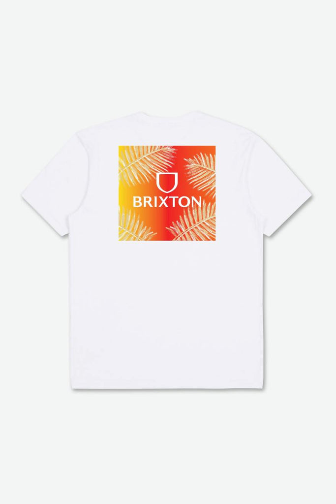 Brixton Alpha Square S/S Standard Tee - White/Palm Gradient