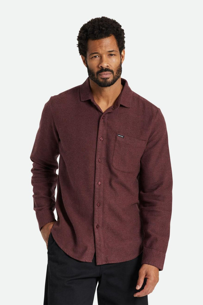 Brixton Bixby Reserve L/S Flannel - Melange Red