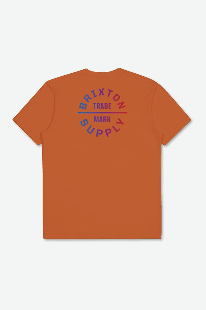 Brixton Oath V S/S Standard Tee - Paradise Orange/Aloha Gradient