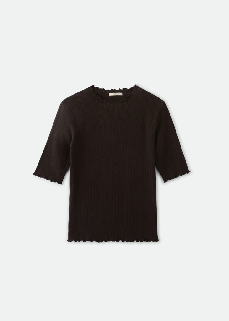 Brixton Berlin 1/2 Sleeve Top - Black