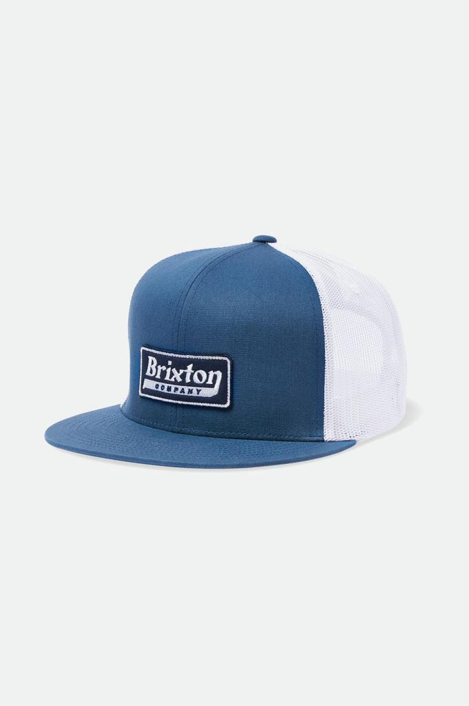 Brixton Steadfast HP Trucker Hat - Pacific Blue/White