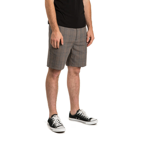 Graduate Slack Short - Grey Plaid