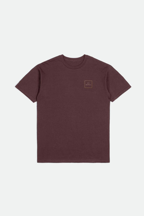 Alpha Square S/S Standard Tee - Mahogany/Mojave/Bright Gold