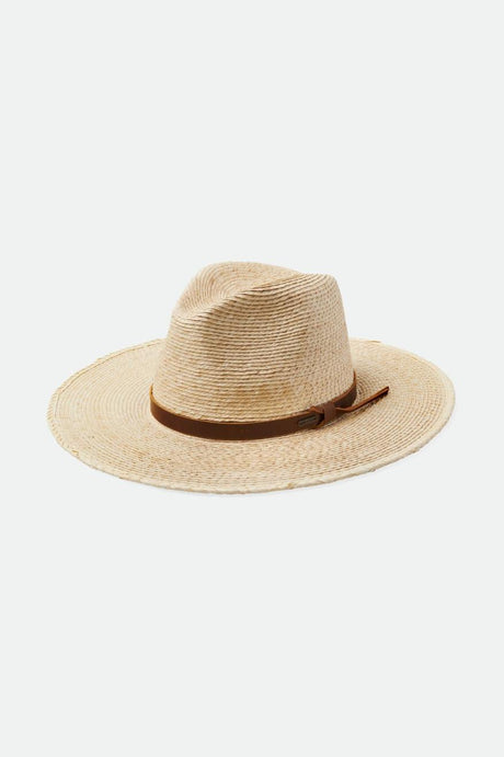 Brixton Unisex Field Proper Straw Hat - Natural/Brown | Main