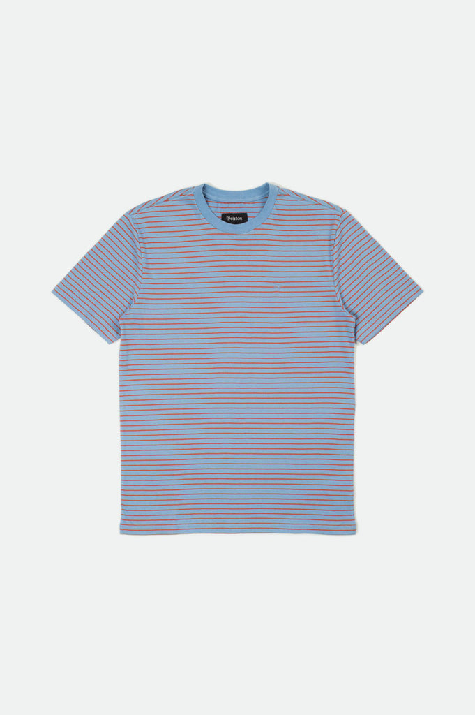 Brixton Hilt S/S Knit - Casa Blanca Blue/Sunrise/Coco