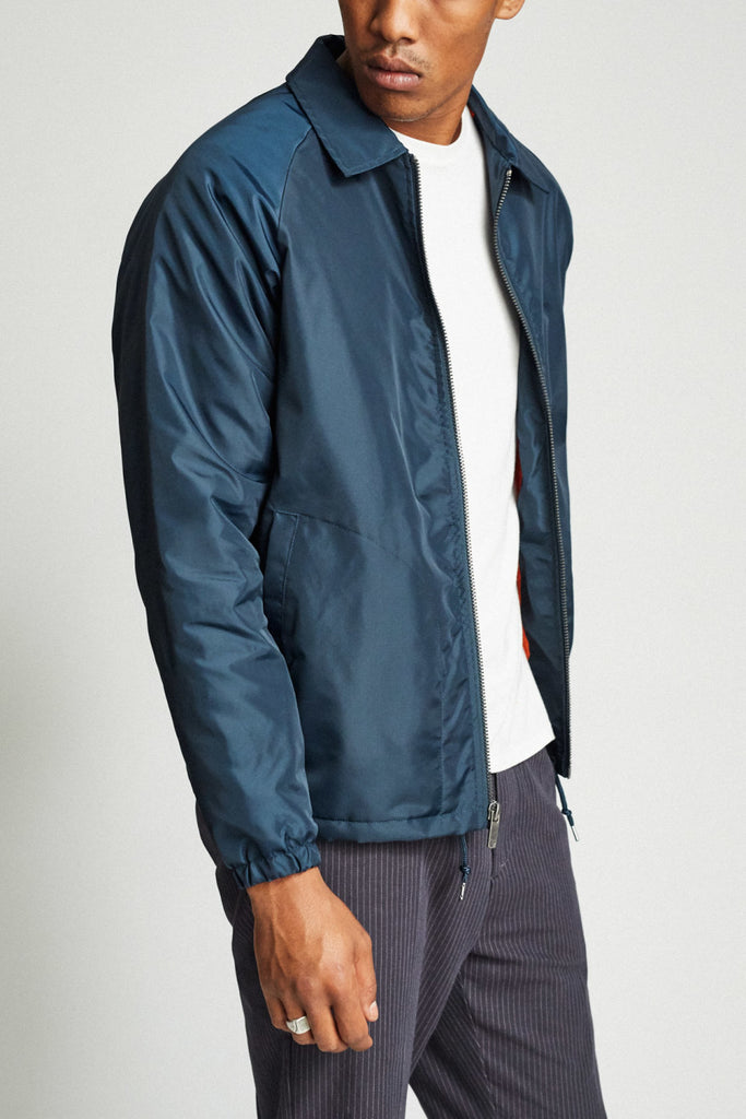 Brixton Claxton Collar Sherpa Jacket - Captain Blue