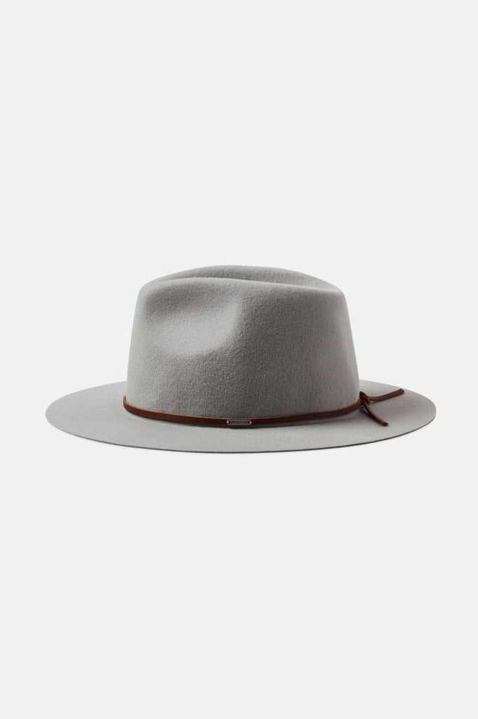 Brixton Wesley Packable Fedora - Mineral Grey