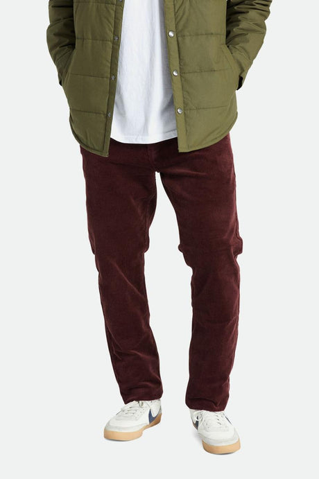 Choice Chino Regular Pant - Mahogany Cord