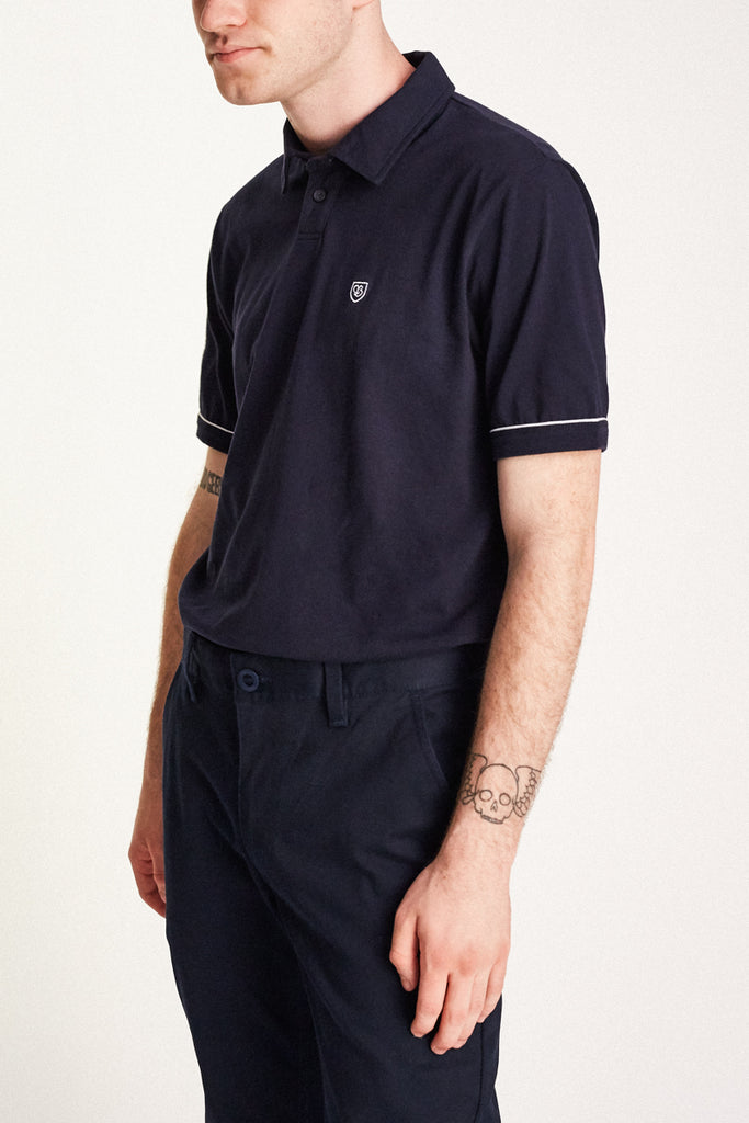 Brixton Carlos S/S Polo Knit - Navy